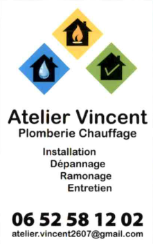 ATELIER VINCENT PLOMBERIE CHAUFFAGE  Livron sur Drme